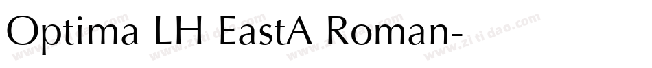 Optima LH EastA Roman字体转换